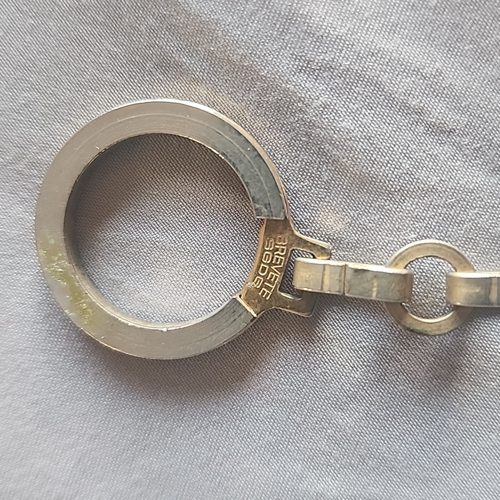 Louis Vuitton Brass Rose Gold Silver Voulez Voyage Keychain Bag Charm - Picture 7 of 8